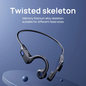 Auriculares inalámbricos de conducción ósea para deporte, compatibles con micrófono manos libres para correr, auriculares X7 - Product Image 2