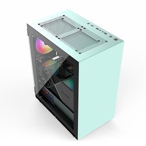 V650 Green <span class=keywords><strong>PC</strong></span> Case Exécution exquise Conception privée pour les joueurs <span class=keywords><strong>Mini</strong></span> <span class=keywords><strong>ATX</strong></span> & ITX Facteur de forme Cool Styling Aluminium Fan Cooler - Product Image 2