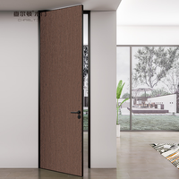 Portes intérieures en bois massif, peinture à base d'eau, porte en bois et aluminium, portes en bois résistantes à l'humidité, décoration minimaliste pour chambre d'hôtel
