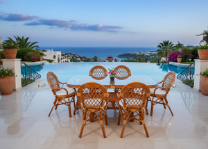 Ensemble de salle à manger JAVA en rotin/osier, design traditionnel, confortable, pour appartement et hôtel, en provenance d'Indonésie - Product Image 4