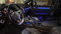 ICarsin para Porsche Cayenne 2018-2023, Kit de Paneles Decorativos con Luz Ambiental Dinámica y Colorida, Accesorios de Actualización de Iluminación LED Interior