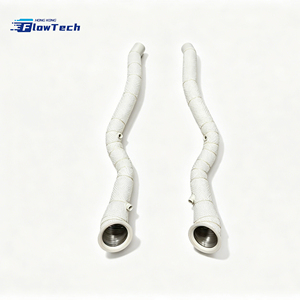 Tubo de Escape de Alto Flujo de Acero Inoxidable 304 para Ferrari 812 F12 F140 6.5L 6.3L V12, Mejora de Escape para Carreras con Protector Térmico - Product Image 3