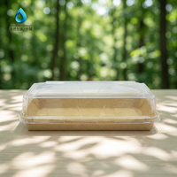 Boîtes d'expédition en kraft écologiques personnalisées en gros de Chine pour l'emballage de nouilles, sushis, pâtisseries, beignets, gâteaux, biscuits et pains avec estampage à chaud