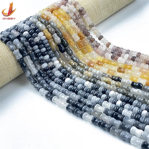 Venta al por mayor bluk piedra curativa natural ágata a granel de alta calidad cuenta de cristal semiprecioso Piedra Natural cuenta suelta - Product Image 1