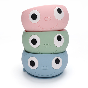 Bol à ventouse en silicone en gros pour bébés, essentiels pour la crèche, vaisselle d'apprentissage et d'entraînement pour les repas, fournitures de table pour enfants - Product Image 2