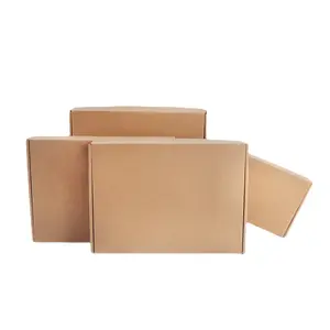 Supplier Custom Logo Eco Friendly Brown Kraft Paper Package Postal Mailer Box Packaging Corrugated Box