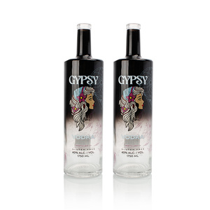 Botellas de Vidrio Negras de Lujo de 700ml 750ml, Reutilizables y Herméticas para Almacenamiento de Vino, Licor y Whisky, para Uso <span class=keywords><strong>en</strong></span> Bares, Suministros de Embalaje para Regalos - Product Image 5