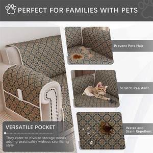 Meilleures ventes - Housse de <span class=keywords><strong>canapé</strong></span> 3 places gris clair, lavable, extensible, antidérapante, <span class=keywords><strong>protège</strong></span>-meubles pour salon - Product Image 2