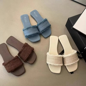 Women's Retro Flat <b>Flip</b> <b>Flops</b> Summer Outdoor Wear New Soft Sole Beach Sandals Casual Comfort <b>Slippers</b> - Product Image 6