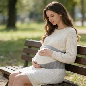 เข็มขัดพยุงครรภ์ RUNYI ผลิตจากถ่านไม้ไผ่สีเทา ระบายอากาศได้ดี ช่วยบรรเทาอาการปวดหลังและปวดท้องสำหรับคุณแม่ตั้งครรภ์ - Product Image 6