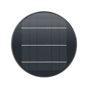 流行OEM ODM 1W 2W 3W 5v圆形迷你尺寸太阳能电池板小太阳能灯