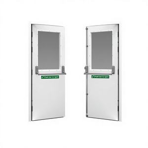Porte de sécurité professionnelle en acier inoxydable, résistante au feu, personnalisable en taille et couleur, moderne, pour hôtel - Product Image 1
