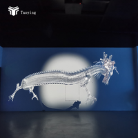 Affichage numérique interactif 360°, projection immersive, mur de projection, intérieur