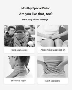Parches de calor calientes instantáneos activados por aire invierno mantener el cuerpo más cálido mujeres vientre cintura Menstrual adhesivo autocalentamiento parche cálido