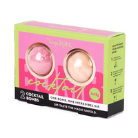 Bolas de Cóctel Comestibles Sin Alcohol para Bebidas, Personalizadas en Forma de Corazón y Flor, con Brillo, Mezcla de Cócteles, Set de Regalo