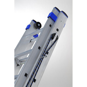 Échelle pliante professionnelle à double extension avec corde pour l'escalade et les travaux domestiques - Product Image 3