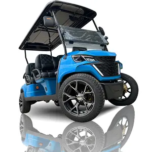 High-Power 60KM Range Street Legal Electric Lithium Golf Carts for Adults