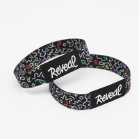 Bracelet élastique tissé NFC RFID intelligent NFC213 en tissu pour paiement sans contact