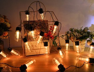 Led vườn năng lượng mặt trời trong nhà ngoài trời không thấm nước G40 S14 Festoon đèn giáng sinh trang trí kỳ nghỉ chiếu sáng Patio RGB chuỗi đèn - Product Image 4