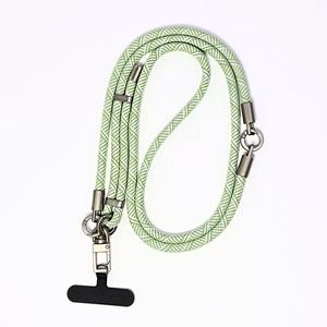 Multicolor Jacquard Printed Nylon Woven Crossbody Mobile Phone <b>Lanyard</b> Removable Anti-Lost Cell Phone Neck Strap <b>Polyester</b> Hook - Product Image 3