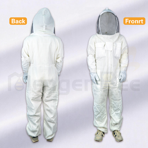 Breathable 3-Layer Ventilated Beekeeping <b>Suit</b>, Full Protection <b>Bee</b> <b>Suit</b> with Detachable Veil, S-6XL for Beekeepers - Product Image 3