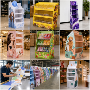 Support d'affichage en carton recyclable personnalisé, empilable, pliable, à montage rapide pour les magasins de détail - Product Image 6
