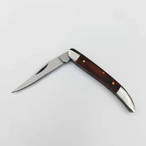 Coltello Tascabile Mini Pieghevole con Manico in Legno - Product Image 3