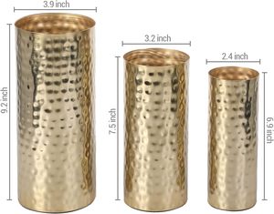 Classic Handcrafted Metal Flower <b>Vase</b> & <b>Unique</b> Patterns for Enhancing Home Aesthetic Corporate Spaces & Luxury Hotel Decoration - Product Image 5