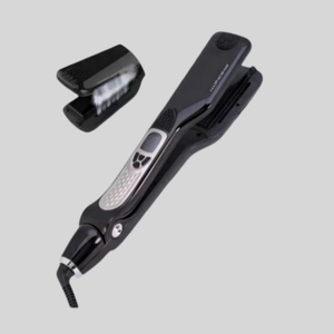 Plancha de Vapor para Cabello 480F de Marca Privada OEM, Plancha Plana con Placas de Titanio y Pantalla LCD, Fuente de Alimentación Eléctrica para Uso Doméstico - Product Image 1