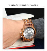 Montre à quartz pour homme BOBOBIRD, acier inoxydable, style business, sport, chronographe, élégante, luxe, logo personnalisé, 43 mm