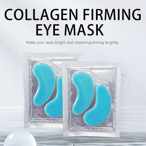 Organic Herbal Hyaluronic Acid Moisturizing Under <b>Eye</b> Gel Pads Crystal <b>Eye</b> <b>Mask</b> <b>Collagen</b> Anti-Wrinkle Blue Patch for Dry Skin - Product Image 5