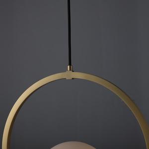 Lámpara Colgante LED de Cobre de Estilo Americano Moderno de Alta Calidad con Bola de Vidrio Esmerilado para Sala de Estar, Hotel - Product Image 5