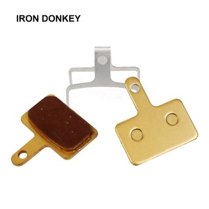 IRONDONKEY Wholesale Universal Mountain Bike & BMX <b>Disc</b> Brakes All-metal <b>Gold</b> Ketone-based Brake Pads - Product Image 2