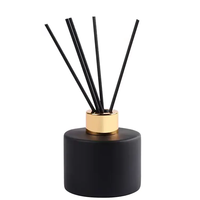Bouteilles de diffuseur d'huiles essentielles en verre transparent en forme de ger, vides, avec bouchon, pour diffuseur de voiture/diffuseur d'air