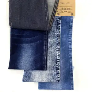 Fornecedor Preços baratos por atacado Alta Qualidade Stretch Color Imitação De Malha De Algodão Jeans Pano Material Tecido Denim Raw