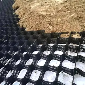 ZCWY HDPE geocells plastik geocell çakıl ızgara istinat duvar yol yapımı için hdpe geocell