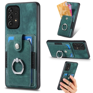 Funda trasera elástica para tarjeta de crédito para <span class=keywords><strong>Samsung</strong></span> <span class=keywords><strong>Galaxy</strong></span> A12 <span class=keywords><strong>A52</strong></span> A15 A53, para Moto <span class=keywords><strong>G</strong></span> 5G 2024, funda para teléfono con soporte de anillo tipo billetera - Product Image 4