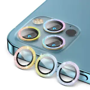 LFD852 Luxury Camera Lens Protector Diamond Sticker Mobile Phone Camera Glass Protector For Iphone 13 Pro Max 12 11 13 14