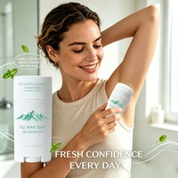 Déodorant Solide Naturel Végétalien à l'Eucalyptus et à la Menthe, Sans Aluminium et Sans Parabène, Longue Durée, Anti-Odeur, Marque Blanche, Vente en Gros, OEM