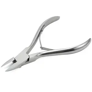 Professional Custom Logo Stainless Steel Straight Cutting Edge Cuticle Nippers for Ingrown Nails