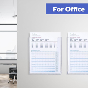 Thanh Lịch Tường lưu trữ trong suốt Acrylic Brochure hiển thị cho nhà hàng máy chủ đứng tường Brochure chủ - Product Image 2