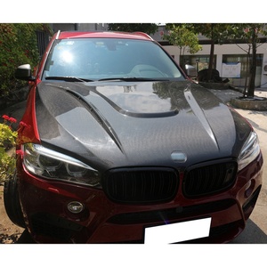 Kit de Protección de Capó de Motor de Fibra de Carbono para BMW X5 X6, Modificación y Mejora de Parachoques Delantero para Autos F15 F16 2013-2018 - Product Image 5