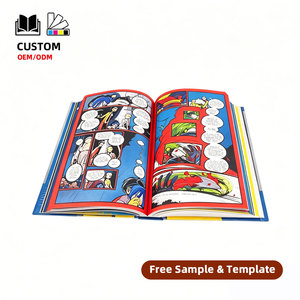 Servicio de Impresión de Cómics Personalizados, Impresión de <span class=keywords><strong>Manga</strong></span> a Todo Color, Tapa Blanda y Tapa Dura, Bajo MOQ, Fábrica OEM - Product Image 1