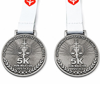 Médailles Métalliques Personnalisées d'Usine Professionnelle, Médailles de Sport en Alliage de Zinc 3D, Médailles de Finisseur pour Course de Marathon, Cadeau Personnalisé