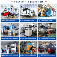 Chaudière à vapeur à gaz et mazout lourd, 4 tonnes, 0,5 tonne, 1 tonne de production de vapeur, 10 bars, faible teneur en NOx, 3 passages, à foyer ouvert, pour usine de teinture textile