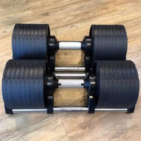 Haltères réglables Altere Musculation unisexes, ajustement rapide du poids en 1 seconde, acier pur, haltères détachables intelligents pour la salle de sport