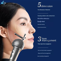 Analizador de Piel Facial con IA y Tecnología de Lámpara de Woods - Dermatoscopio Portátil para Uso Doméstico, Equipo de Belleza para el Cuidado Facial