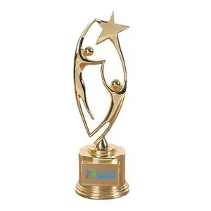 New Design Cheap Price Resin Custom Trophy With Crystal Base Black Gold Color Custom Crystal Trophy Awards For Souvenir RST-100A