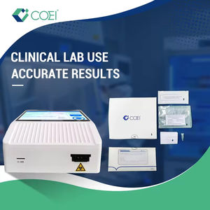 ชุดทดสอบ NT-<span class=keywords><strong>proBNP</strong></span> แบบอิมมูโนโครมาโทกราฟีเรืองแสงระดับมืออาชีพ COEI พร้อมเครื่องวิเคราะห์สำหรับการตรวจหาสารบ่งชี้ภาวะหัวใจล้มเหลว - Product Image 1