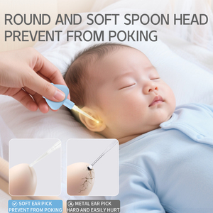 Aspirateur nasal lumineux en silicone souple certifié CE, anti-pincement, rose, portable, pour bébés et adultes, gadget pour les oreilles et le nez - Product Image 2